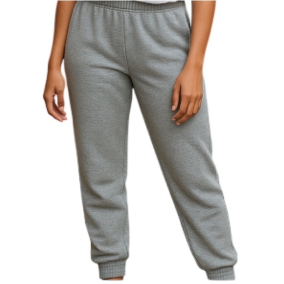 Divided H&M Jogger Sweatpants Grey Elastic Waistband Tapered Leg S - Picture 1 of 10